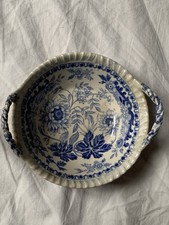 Early Spode earthenware blue