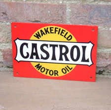 Enamel Sign Castrol - Original