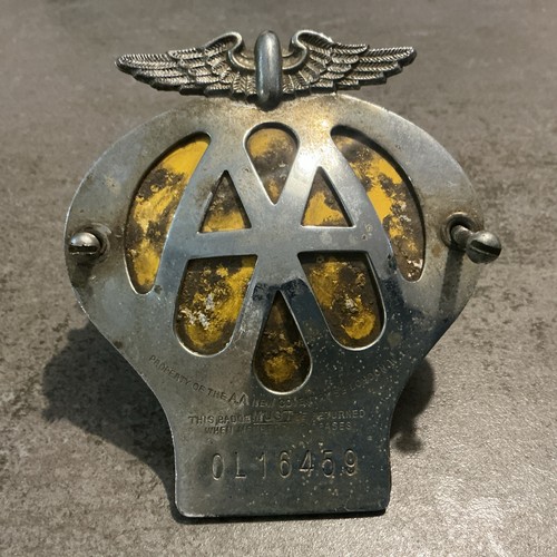 Vintage retro car badge - retro,