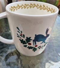 National Trust Blue hare with Holly Mug. 