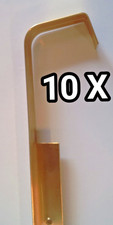 10 X STUK Straight Kitchen Worktop Gold Butt Hook Joint Trim Cover 630mm X 40mm