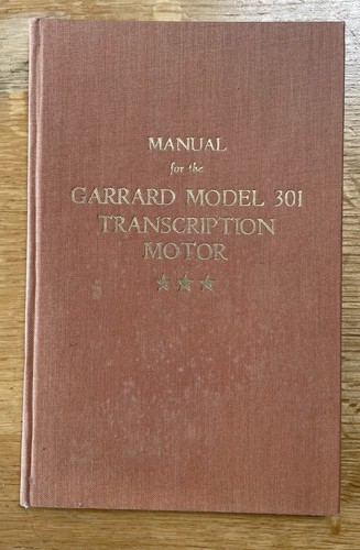 Garrard 301 manual - 301,