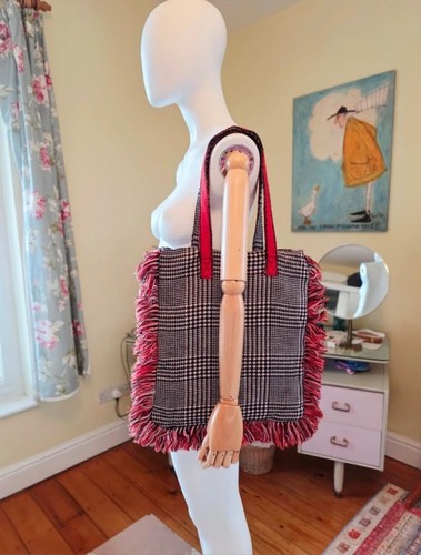 Matalan red black fringed - matalan,