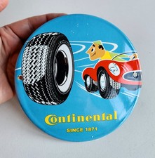SUPERB CONTINENTAL TYRES DOMED ENAMEL SIGN - MAN CAVE / GARAGE