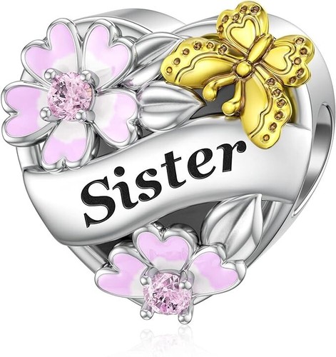 Sister flower butterfly heart - butterfly,