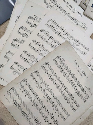Sheets vintage music - vintage,