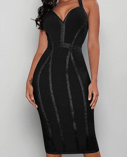 Lipsy london black bandage - black,