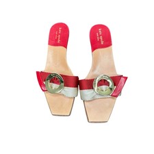 Kate Spade Sandals Red Cream