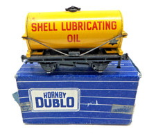 Hornby Dublo 32082 Shell Lubrication Oil Tank Wagon - Boxed - Plastic Wheels
