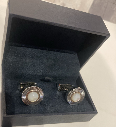 Lewin cufflinks silver - lewin, &