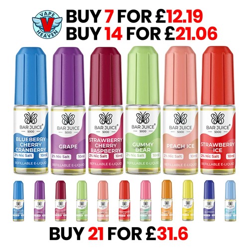 Vape heaven bar juice 5000 - bar, nic