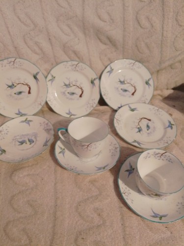Vintage grosvenor china - vintage, "blue