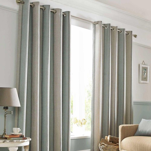 Striped curtain pair - striped,