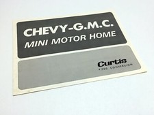1971 Chevrolet GMC Mini Motor Home Curtis Campers #700 Conversion Van Brochure