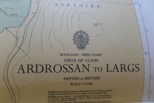 VINTAGE ADMIRALTY CHART SCOTLAND