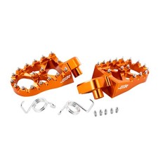 KTM SX SXF 1998 - 2015 ORANGE WIDE FOOT PEGS 65 85 125 250 350 450