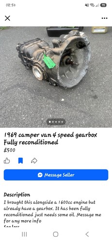 1969 camper van gearbox - 1969,
