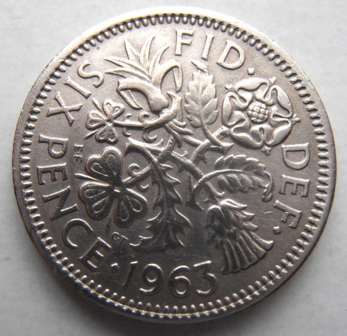 1963 sixpence - 1963,