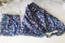 Faye & Lou Blue Floral Breast Feeding Butterfly Cover Up - Nursing - In Bag