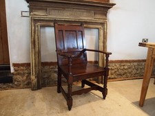 Chair fine Oak wainscot armchair c1750