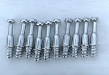 Lot of 10 x CAM LOCK DOWEL SCREW | 27MM | FLAT PACK FURNITURE FIXING BOLT IKEA