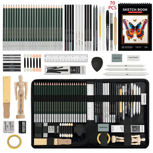 Drawing sketching kit graphite - drawing,
