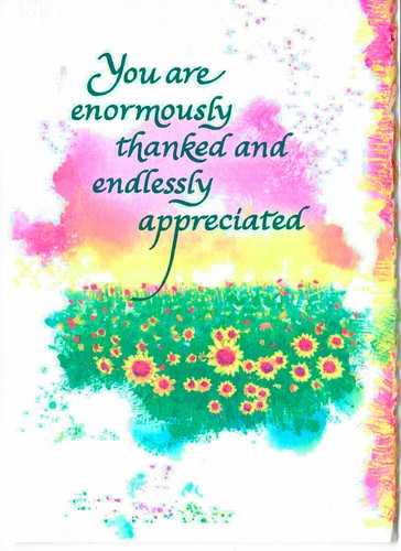 Thank you card - card., luxury