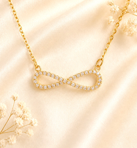 Sparkling infinity pendant - sparkling,