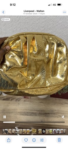 Ladies gold bag