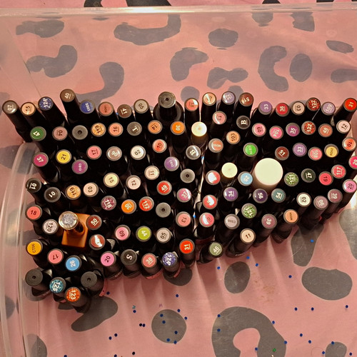 135 different nail polishes - different,