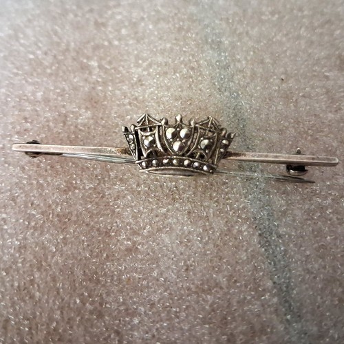Silver navy sweetheart bar - sweetheart,