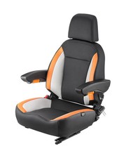 VEVOR Forklift Seat Mower Tractor Seat Adjustable Back Seatbelt & Headrest