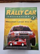 IXO DEAGOSTINI 1/43 MITSUBISHI LANCER EVO VI NEW ZEALAND RALLY DIECAST CAR + MAG