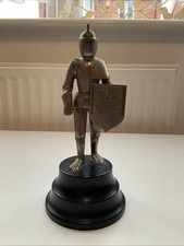 Vintage West German Knight Theme Musical British Zone Crest Table Lighter 20 cm