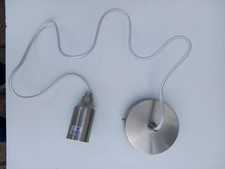 MINISUN 18861 DESIGNER SUSPENDED LAMPHOLDER PENDANT LIGHT SATIN NICKEL.