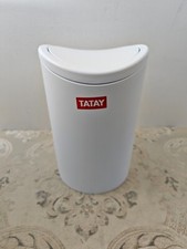 TATAY Bathroom Bin with Tipping Lid, 6L Capacity, Made of Polypropylene, BPA Fre