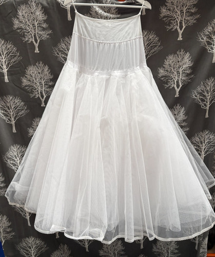White underskirt petticoat - white,