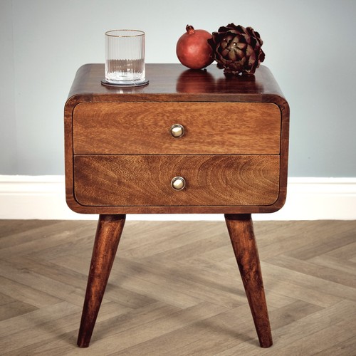 Solid mango wood bedside - mango,