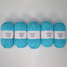 Pack of 5x100g Hello Love Super Chunky Knitting Wool /  Yarn 500g – 37 Colours