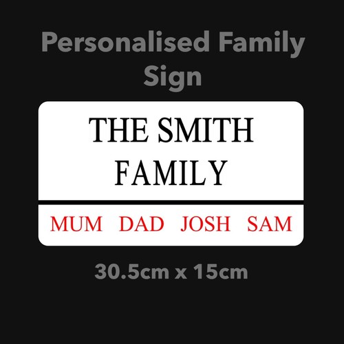 Personalised family london - family,