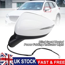 Left Passenger Wing Mirror For Mazda CX-5 CX5 2015-2017 Blind Spot Power Folding