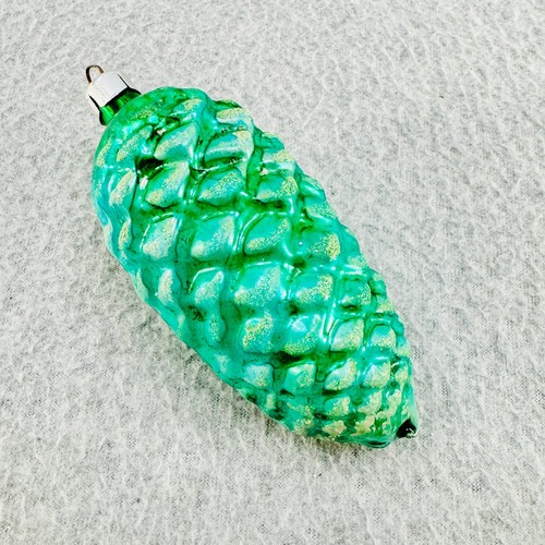 Vintage blown glass pinecone - vintage,