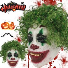Creepy Party Clown Mask Halloween Scary Mask Full Head Mask Masks for Adults