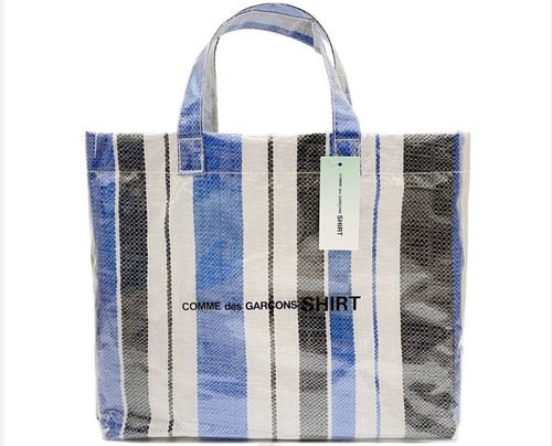Women pvc tote bag striped - women,
