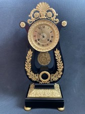 Antique French lyre Clock.