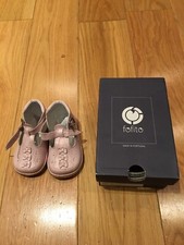 Fofito EU size 19 Pink Carmel Style Baby Shoe. Excellent Condition With Box.