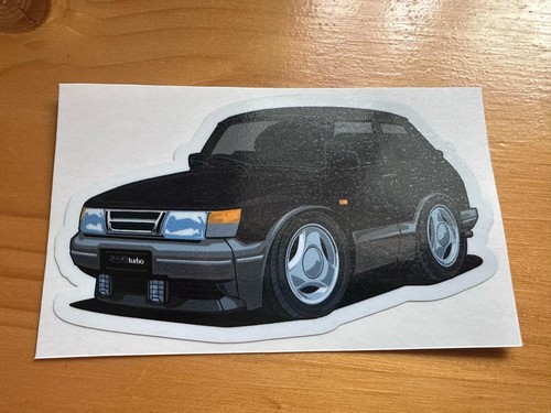 Saab 900 turbo cartoon - turbo,