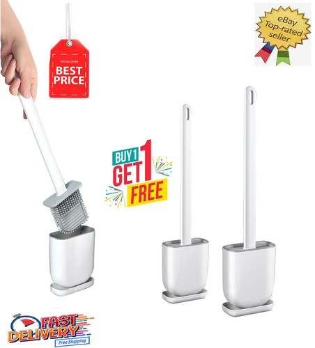 2xsilicone toilet brush with - 2xsilicone,