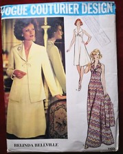 VOGUE COUTURIER DRESS & JACKET by BELINDA BELLVILLE with woven label