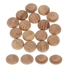 40Pcs Wood Button Plugs